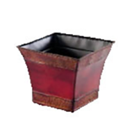 Rustic metal planter